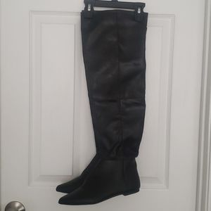 Brand New Black Over The Knee Flat Boots
